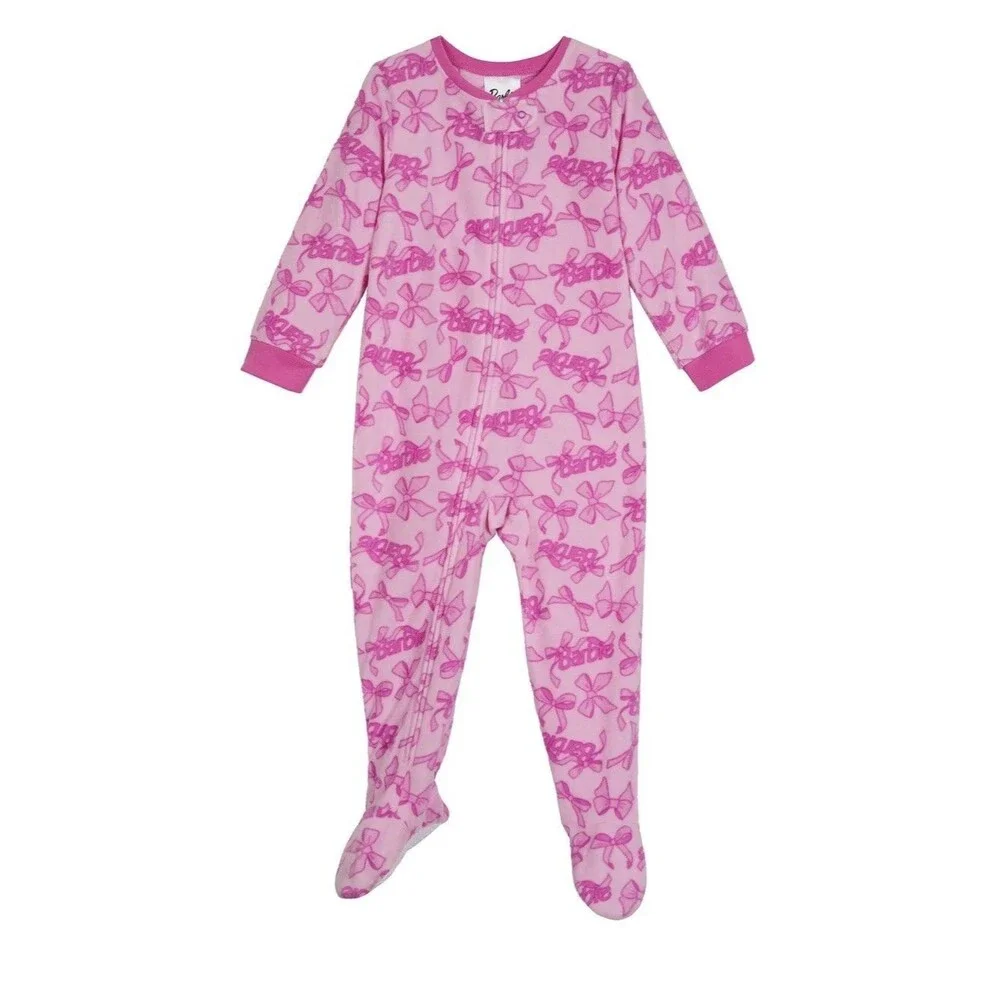 Barbie Pink 1 Piece blanket Sleeper size 5T